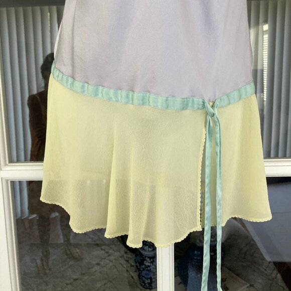 Victoria's Secret Sleeveless 100% Silk Chemise Light Pastel XS - Picture 3 of 8